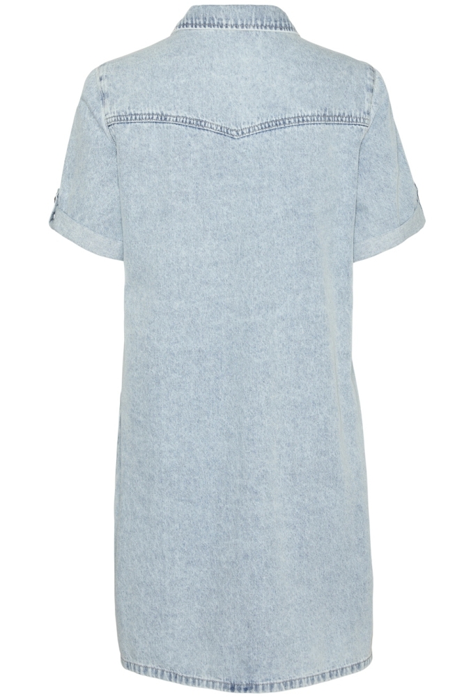 VMJENNIE SS SHORT DENIM DRESS MIX N 10309665 Light Blue Denim